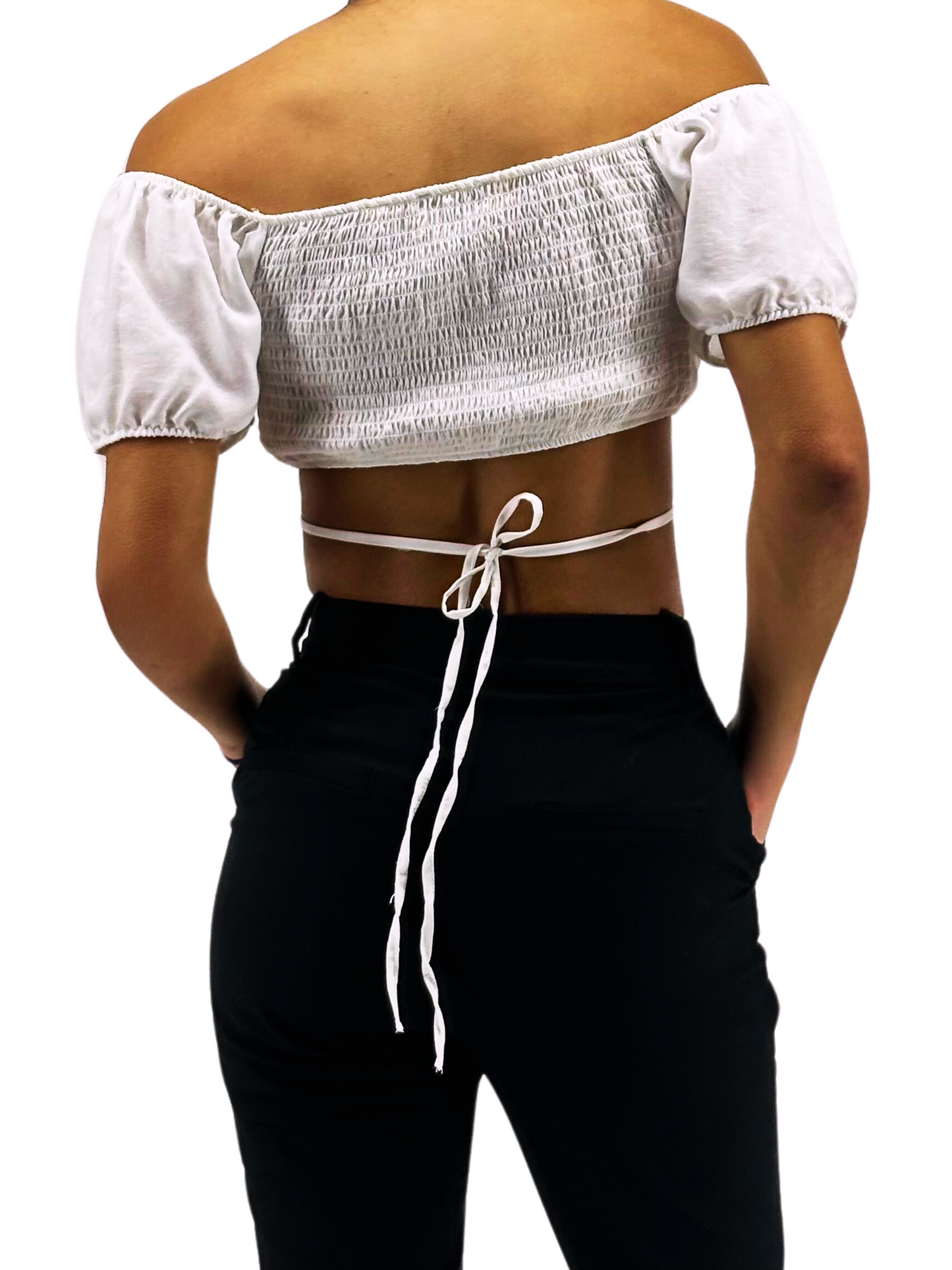 White Crop-Top