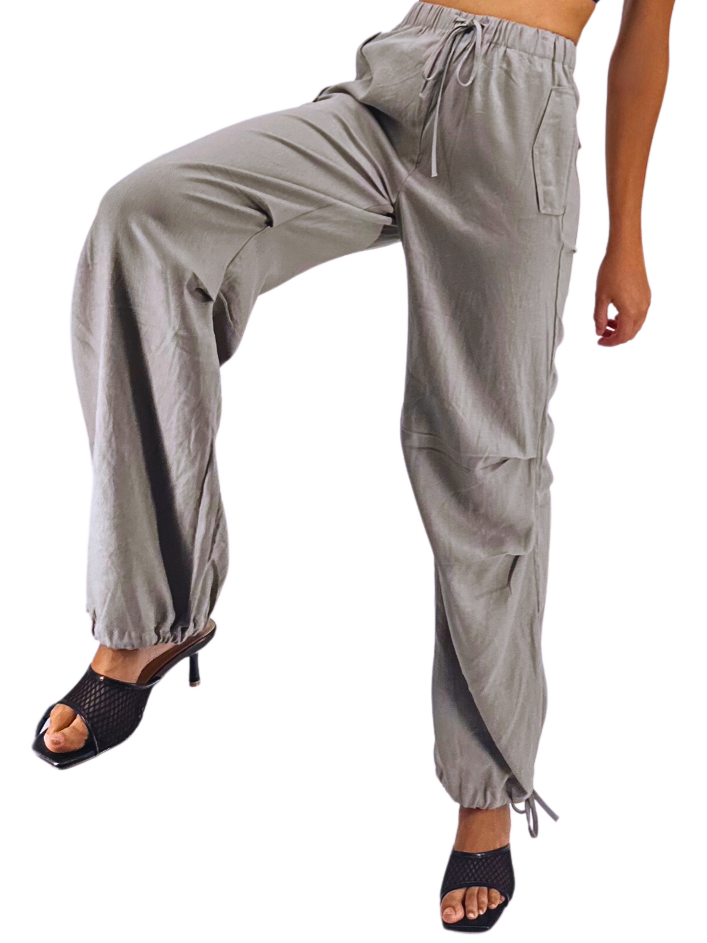 Linen Cargo Pants