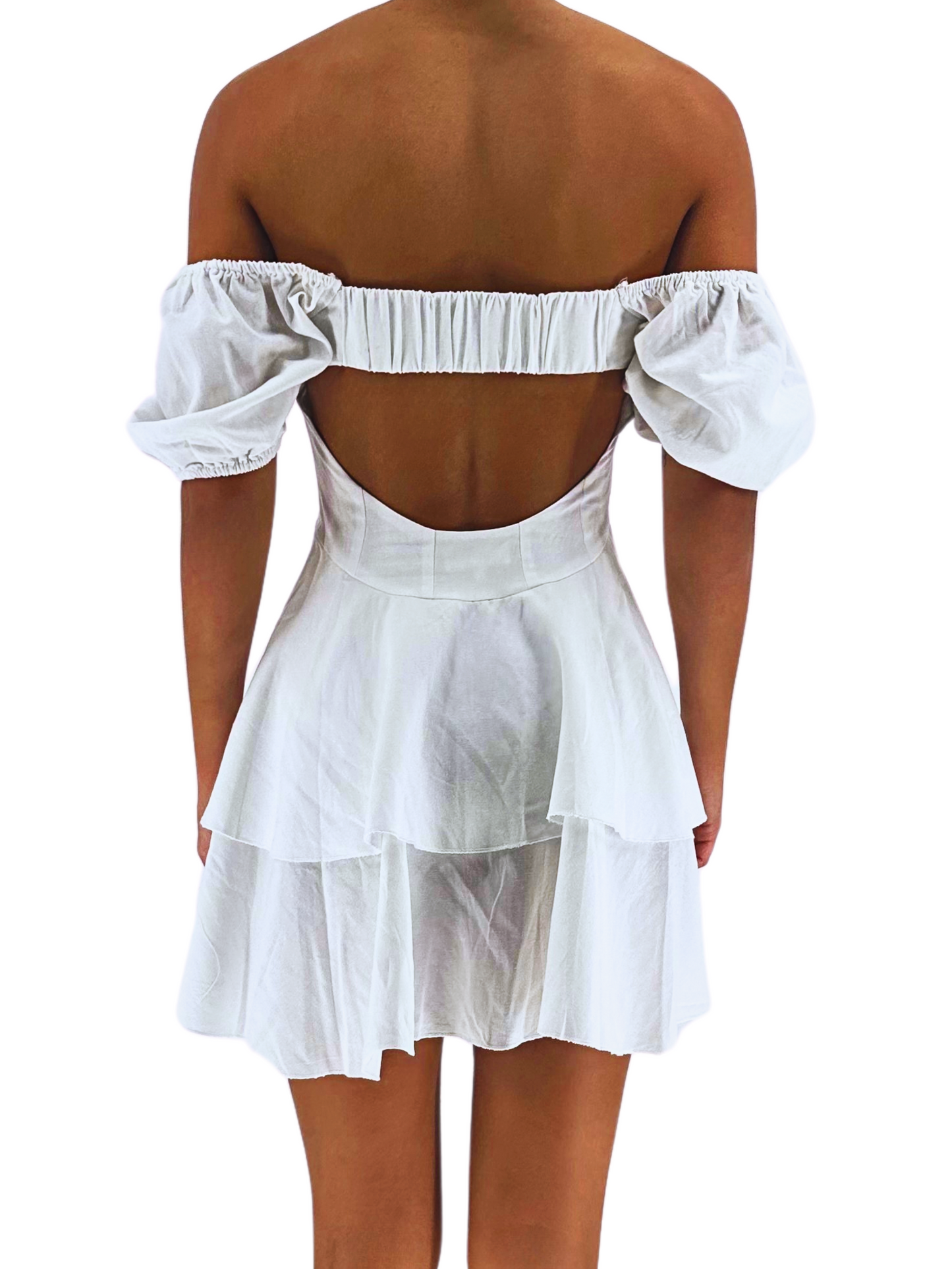 Sleeves Mini Dress