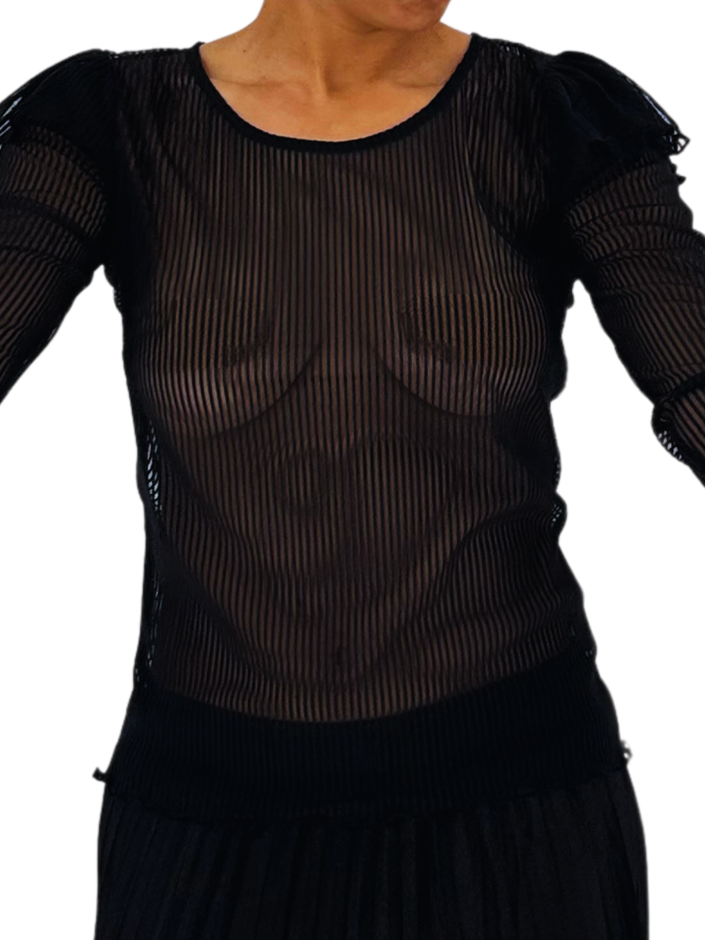 RUFFLE SLEEVE TOP