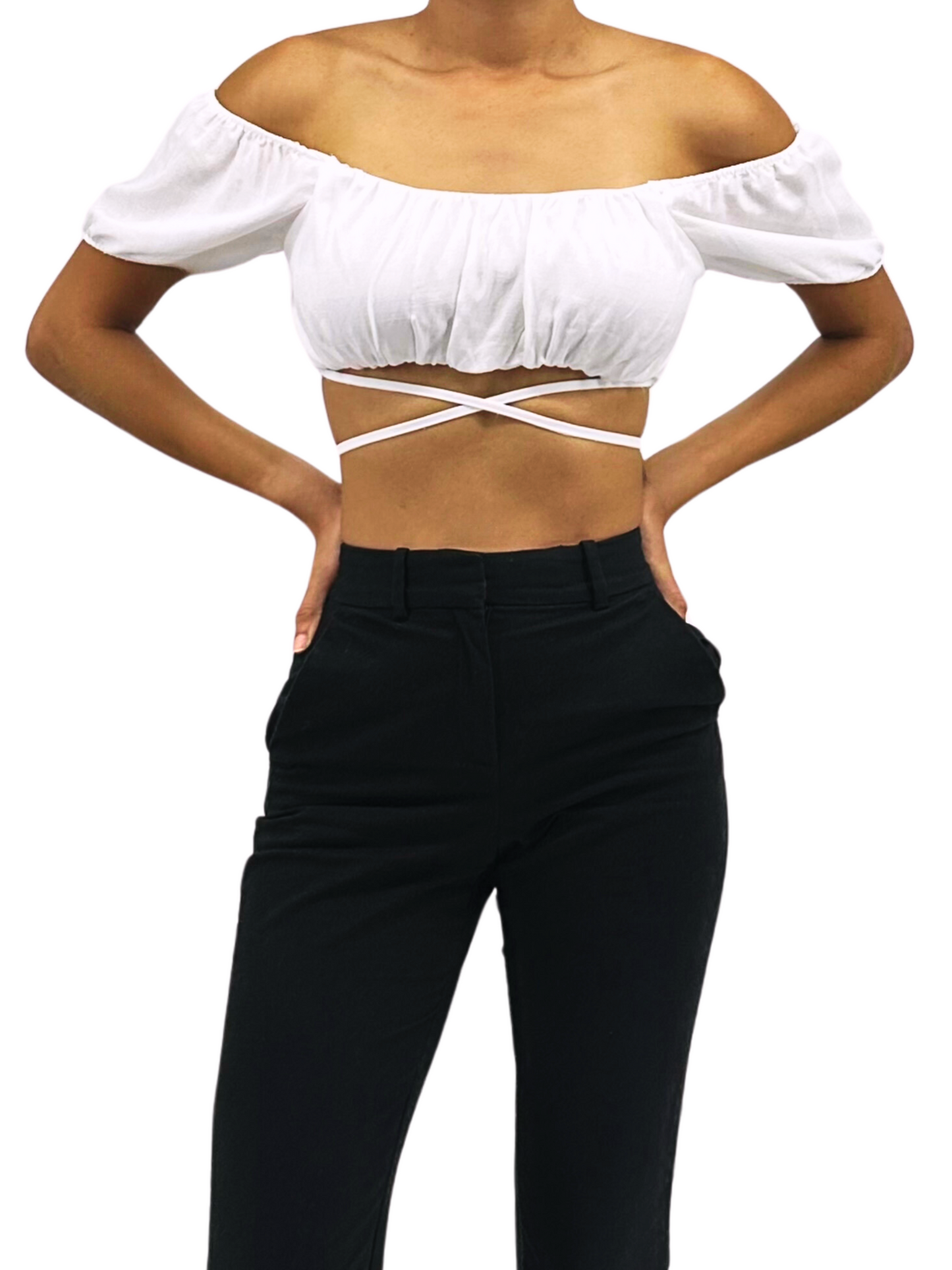 White Crop-Top